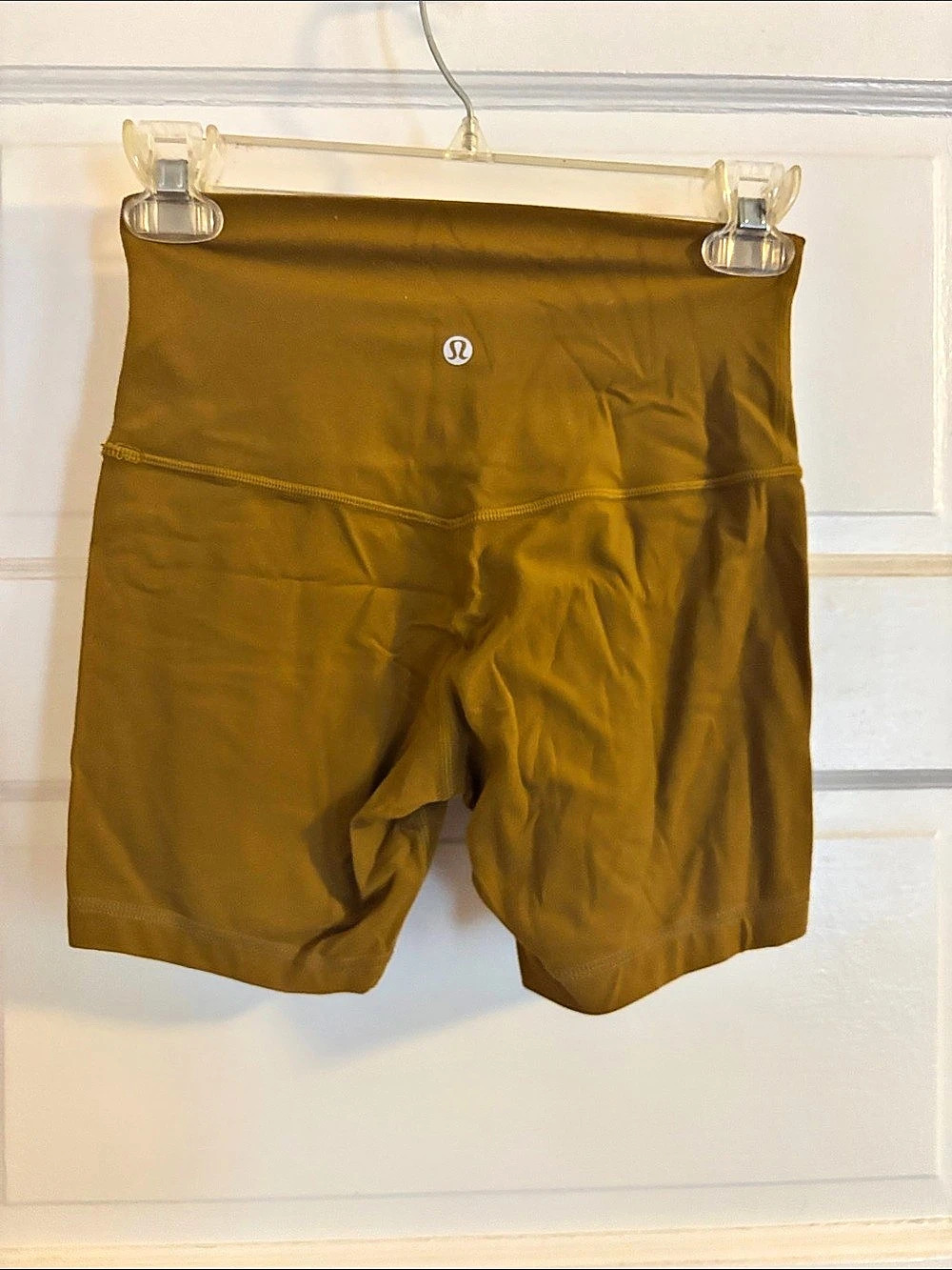 Gold lululemon Align High-Rise Short 6" Women's Athletic Shorts